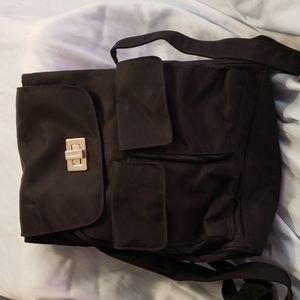DKNY Black Cloth Backpack